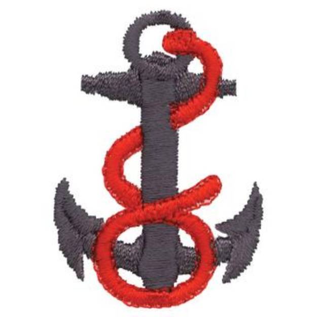 Picture of Anchor & Rope Machine Embroidery Design
