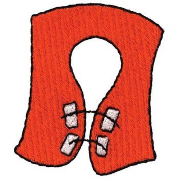 Picture of Life Jacket Machine Embroidery Design
