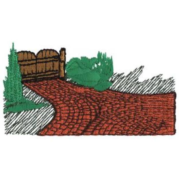 Picture of Gated Path Machine Embroidery Design