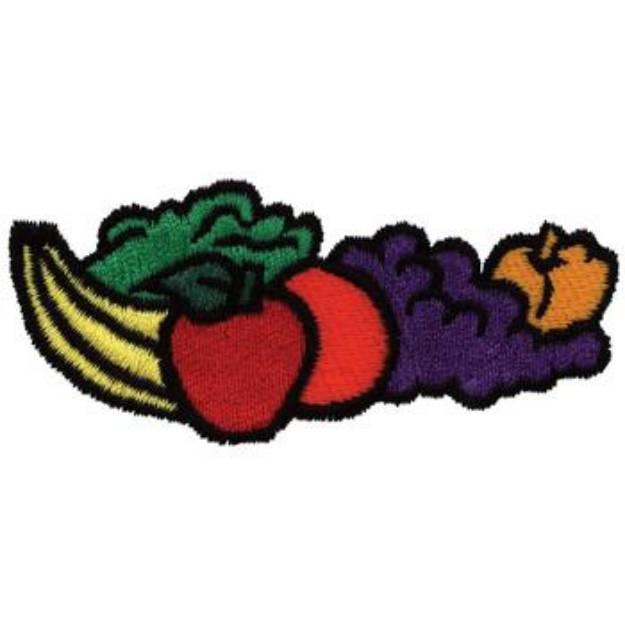 Picture of Fruits and Veggies Machine Embroidery Design