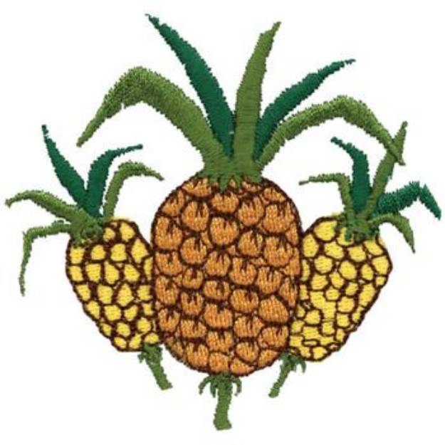 Picture of Three pineapples Machine Embroidery Design