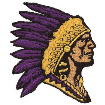 Indian Chief Head Machine Embroidery Design