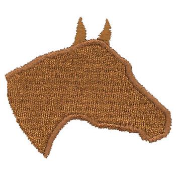 Horse Head Machine Embroidery Design