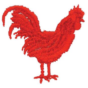 Red Rooster Machine Embroidery Design