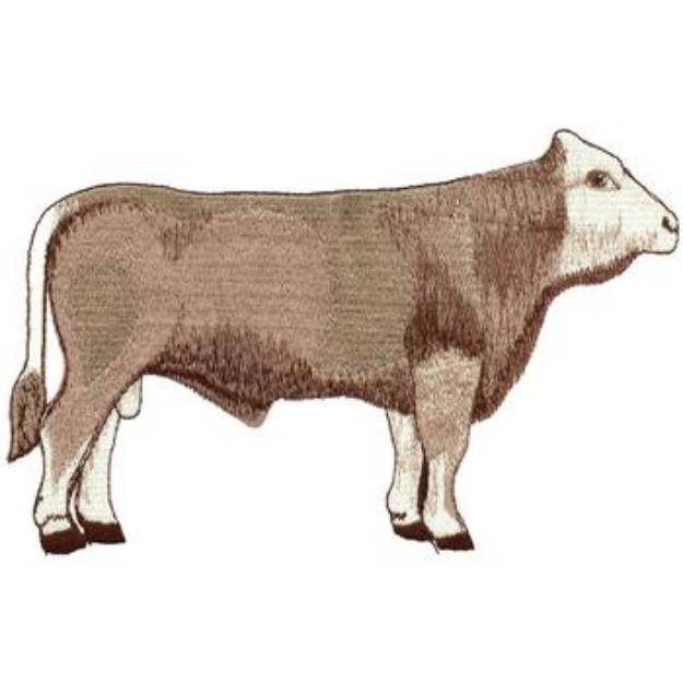 Picture of Standing bull Machine Embroidery Design