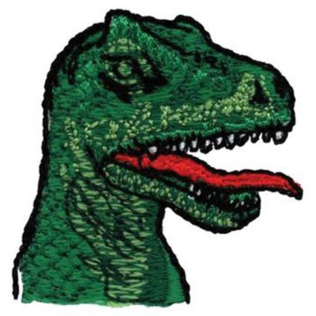 Picture of Dinosaur Head Machine Embroidery Design