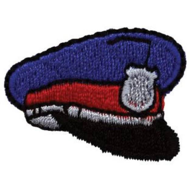 Picture of Police Hat Machine Embroidery Design