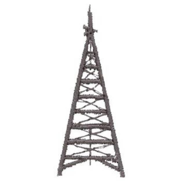 Picture of Radio Tower Machine Embroidery Design