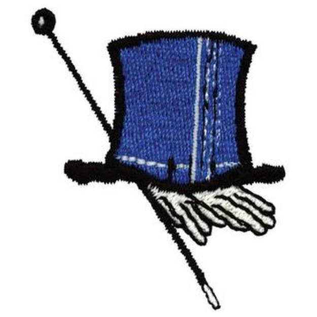 Picture of Magician Logo Machine Embroidery Design