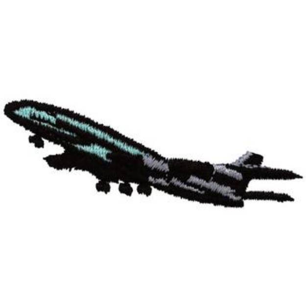 Picture of Jet Airplane Machine Embroidery Design