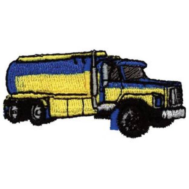 Picture of Tank Truck Machine Embroidery Design