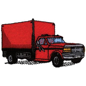 Dock Truck Machine Embroidery Design