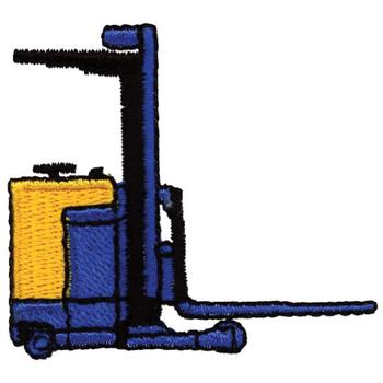 Fork Lift Machine Embroidery Design