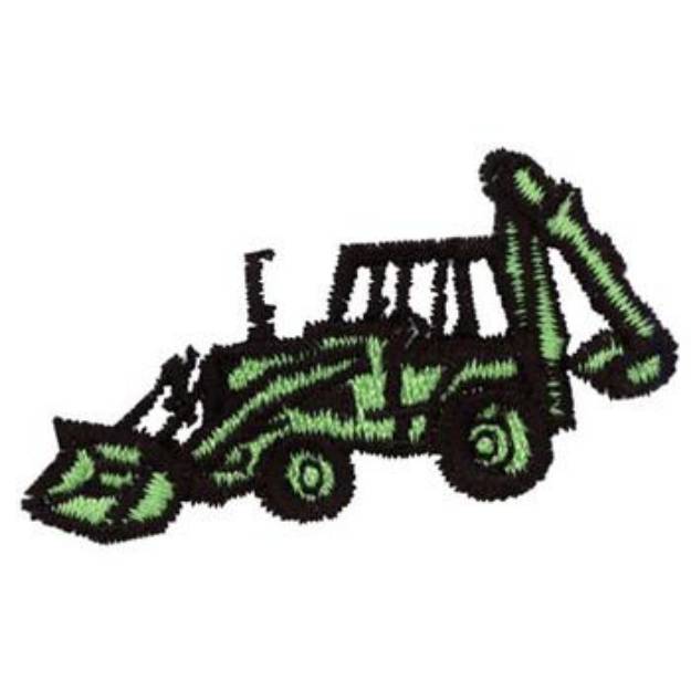Picture of Backhoe Loader Machine Embroidery Design
