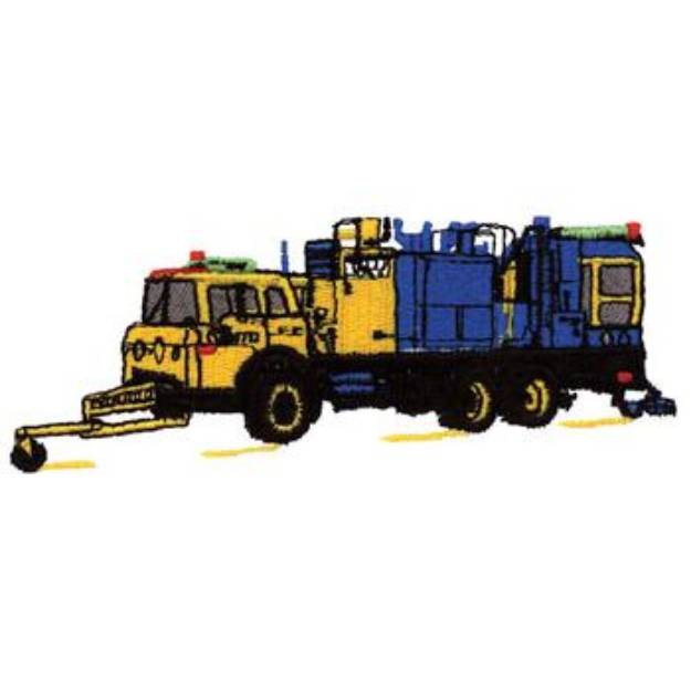 Picture of Line Painting Truck Machine Embroidery Design