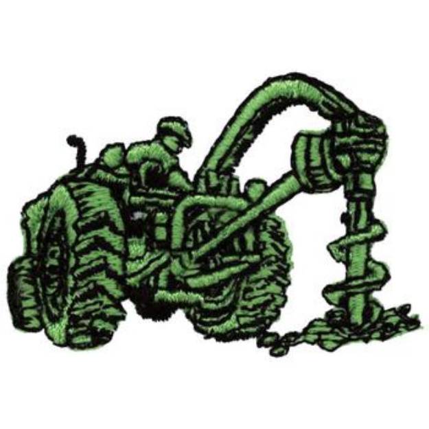 Picture of Drilling Tractor Machine Embroidery Design