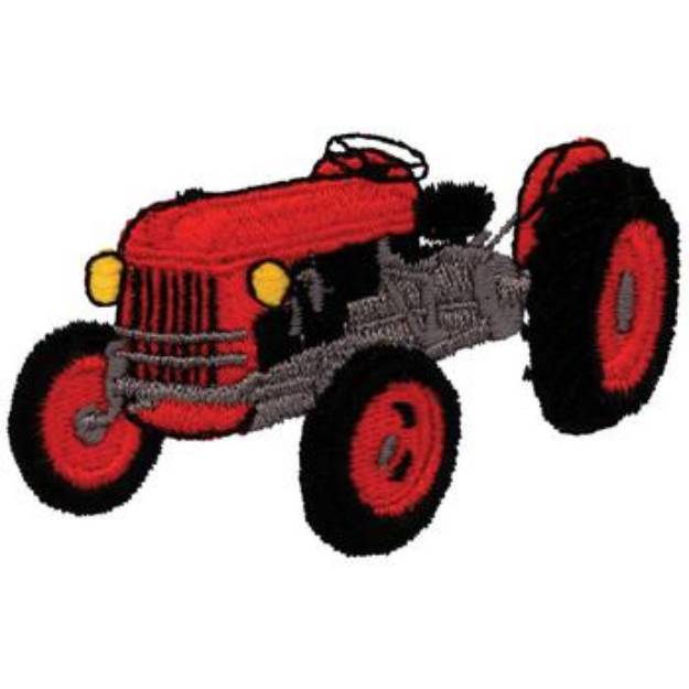 Picture of Old Tractor Machine Embroidery Design