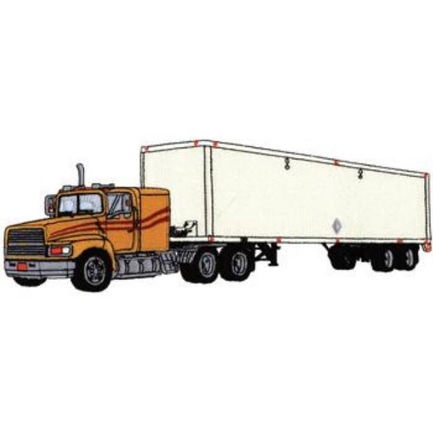 Picture of Transport Truck Machine Embroidery Design