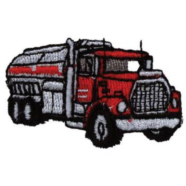 Picture of Fuel Truck Machine Embroidery Design