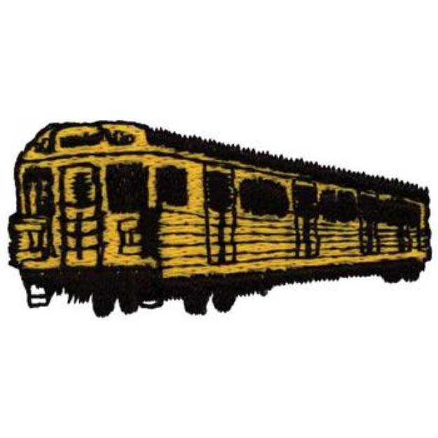 Picture of Subway Train Machine Embroidery Design