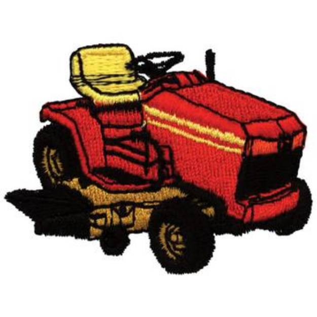 Picture of Riding lawnmower Machine Embroidery Design