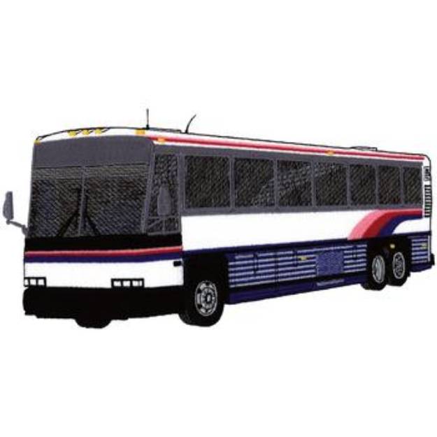 Picture of Coach Bus Machine Embroidery Design