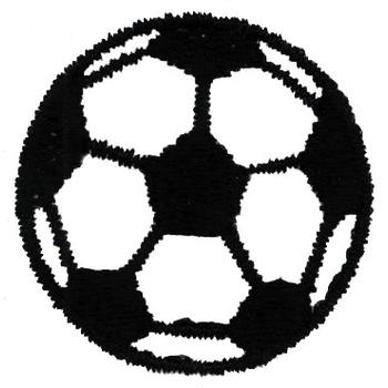 Soccer Ball Outline Machine Embroidery Design