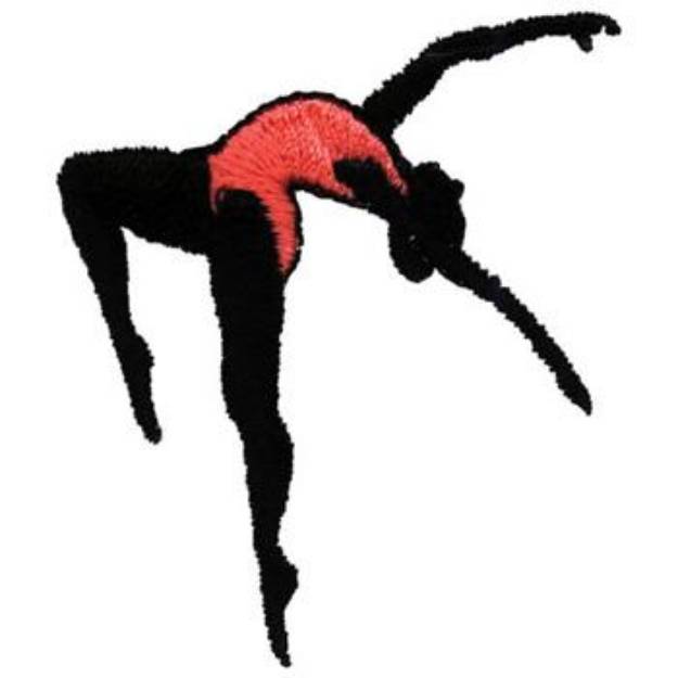 Picture of Gymnast Machine Embroidery Design