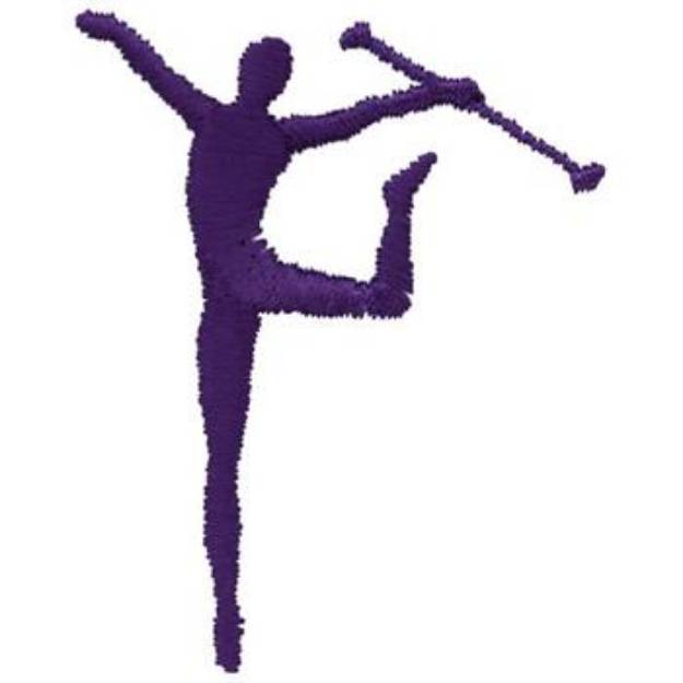 Picture of Rhythmic Gymnast Machine Embroidery Design