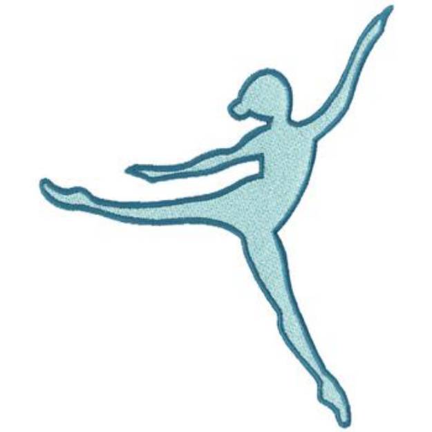 Picture of Gymnast Machine Embroidery Design