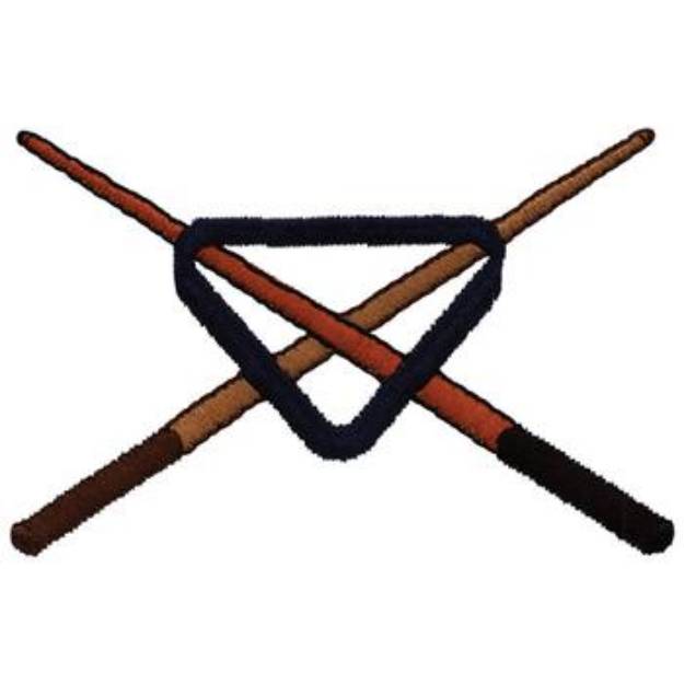 Picture of Pool Cues & Rack Machine Embroidery Design