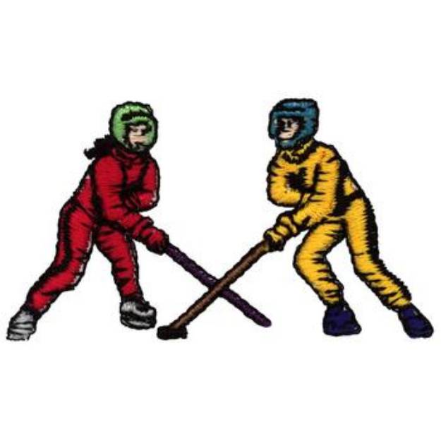 Picture of Ringette Players Machine Embroidery Design