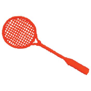 Squash Racquet Machine Embroidery Design
