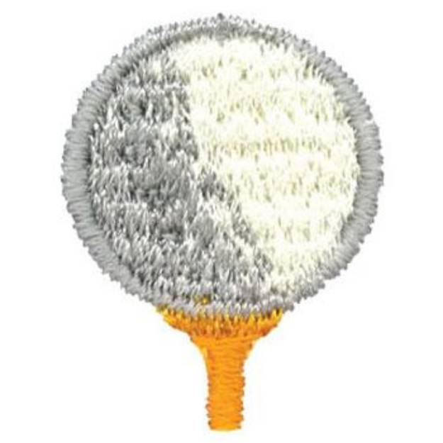 Picture of Golf Ball & Tee Machine Embroidery Design