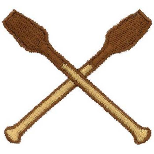 Picture of Crossed Oars Machine Embroidery Design