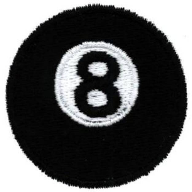Picture of Eight Ball Machine Embroidery Design