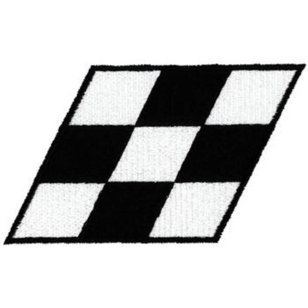 Picture of Checkered Flag Machine Embroidery Design