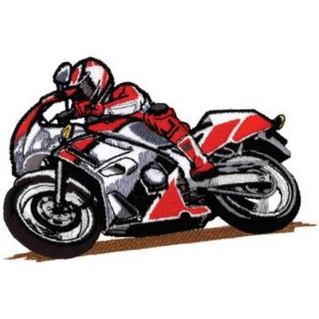 Picture of Motorcycle Machine Embroidery Design