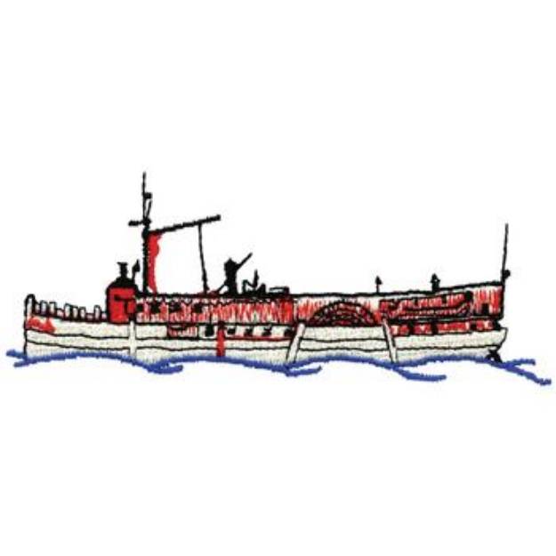 Picture of Commercial Ship Machine Embroidery Design