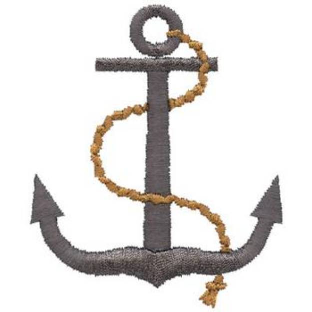 Picture of Anchor And Rope Machine Embroidery Design