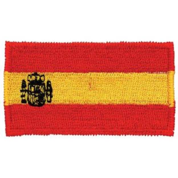 Picture of Spanish Flag Machine Embroidery Design