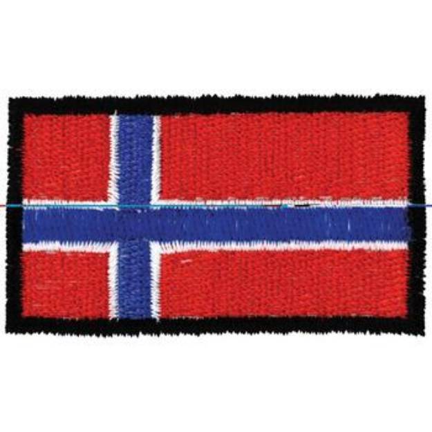 Picture of Norway Flag Machine Embroidery Design