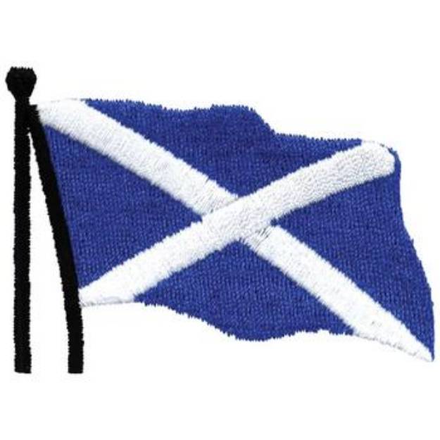 Picture of Scottish Flag Machine Embroidery Design