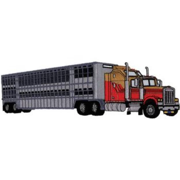 Picture of Transport Truck Machine Embroidery Design