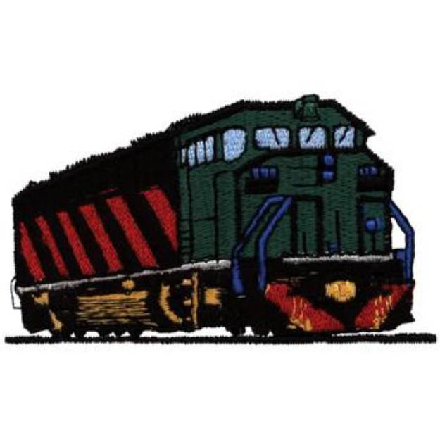 Picture of Train Engine Machine Embroidery Design