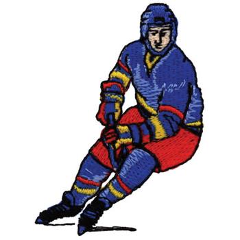 Hockey Player Machine Embroidery Design