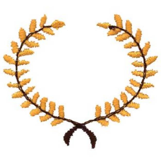 Picture of Bay Laurel Wreath Machine Embroidery Design
