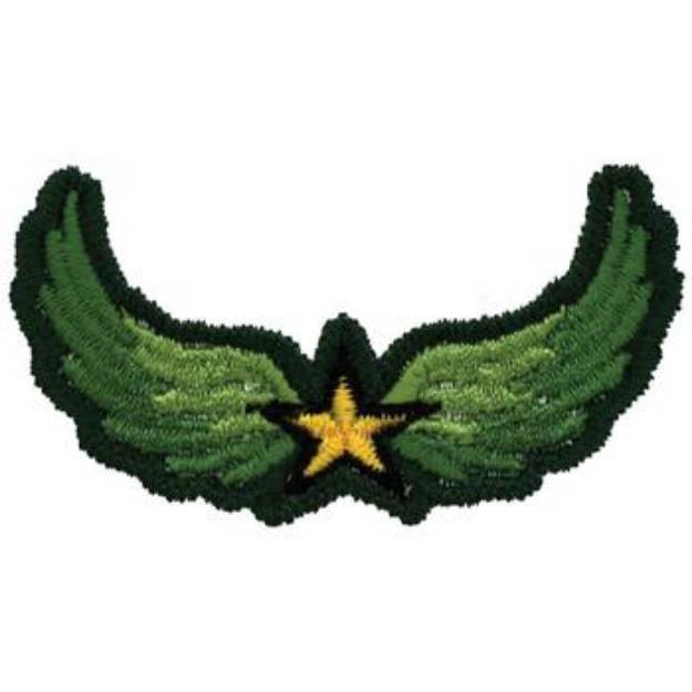 Picture of Army Wings Machine Embroidery Design