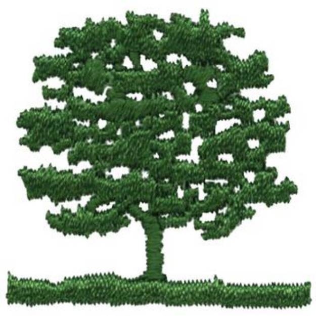 Picture of Grassy Tree Scene Machine Embroidery Design