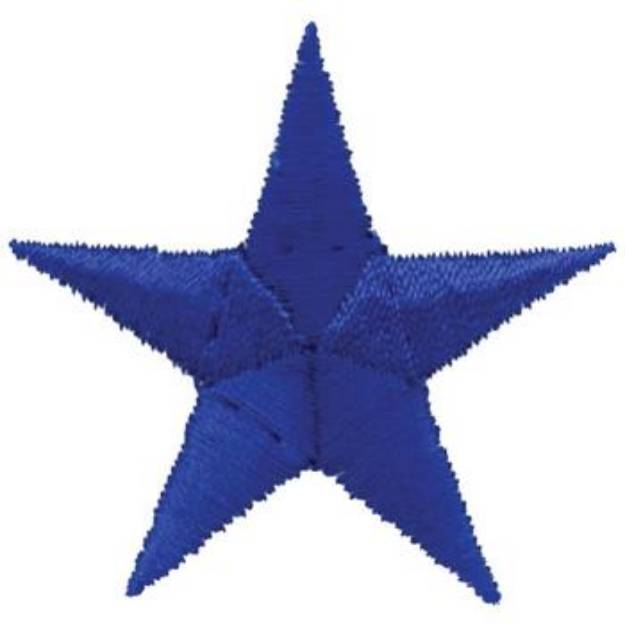 Picture of Blue Star Machine Embroidery Design